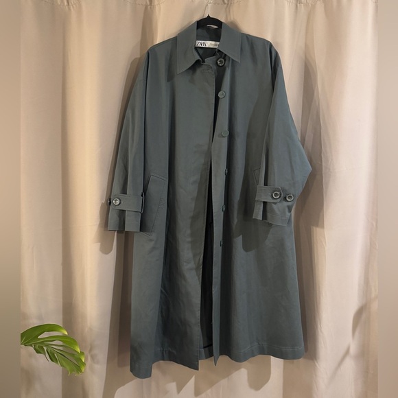 Zara Green  Button-Up Jacket - Picture 1 of 10